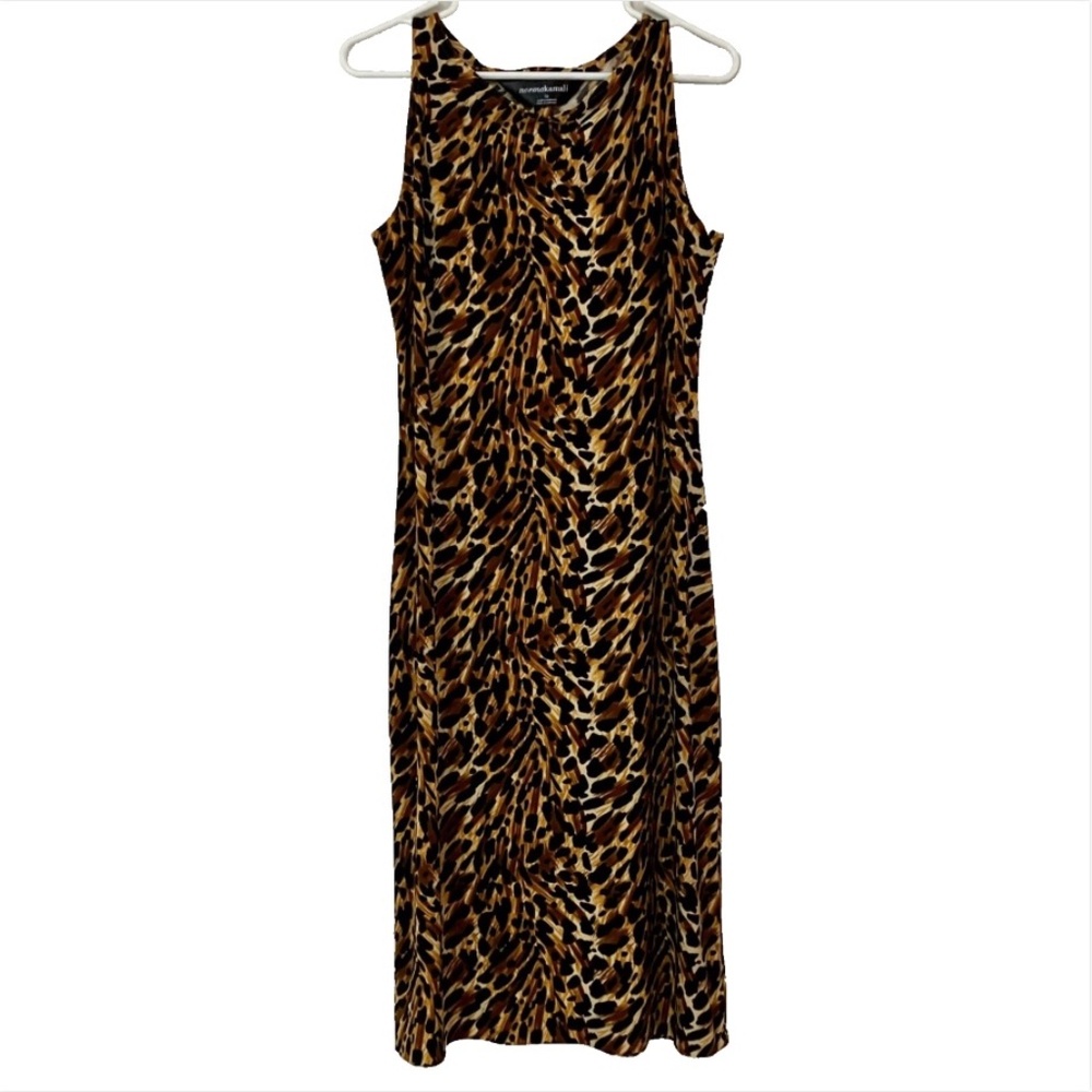 NEW w/ TAGS Norma Kamali Sleeveless Leopard Print Dress L